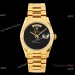 Swiss 2834 Rolex DayDate 36mm Gold Presidential Onyx Dial Replica watch_th.jpg